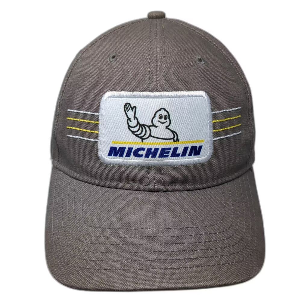 Quake City Caps Michelin Man Gray Baseball Cap One Size Adjustable Strapback Hat